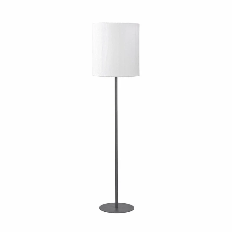 B-Ware PR Home Außenstehleuchte Lampe Agnar dunkelgrau weiß 156 cm Textil Metall E27