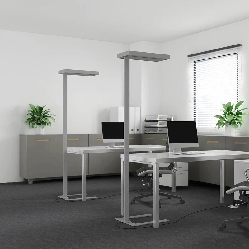 B-Ware Arcchio Stehleuchte Standlampe LED Logan Sensor Dimmer silber universalweiß