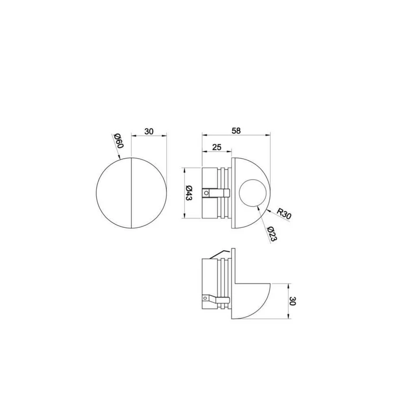 Mezzo LED-Wandleuchte Außen IP54