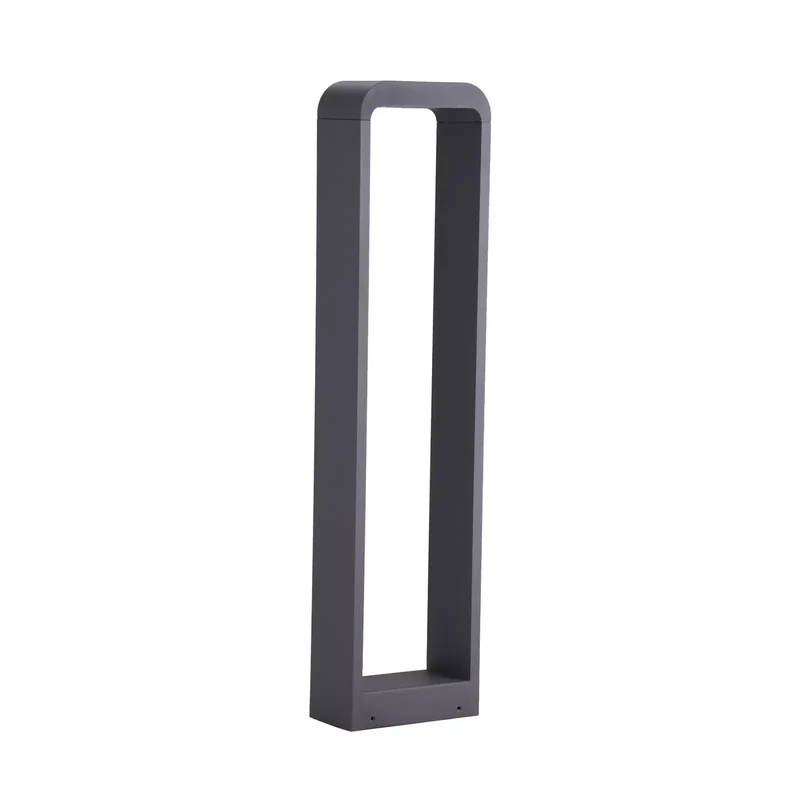 B-Ware Lindby Wegeleuchte Außenleuchte LED Wegelampe dunkelgrau Aluminium Emima 80 cm