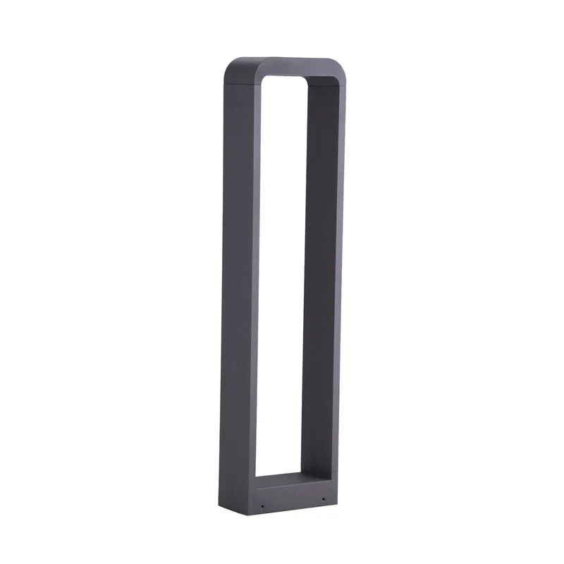B-Ware Lindby Wegeleuchte Außenleuchte LED Wegelampe dunkelgrau Aluminium Emima 80 cm
