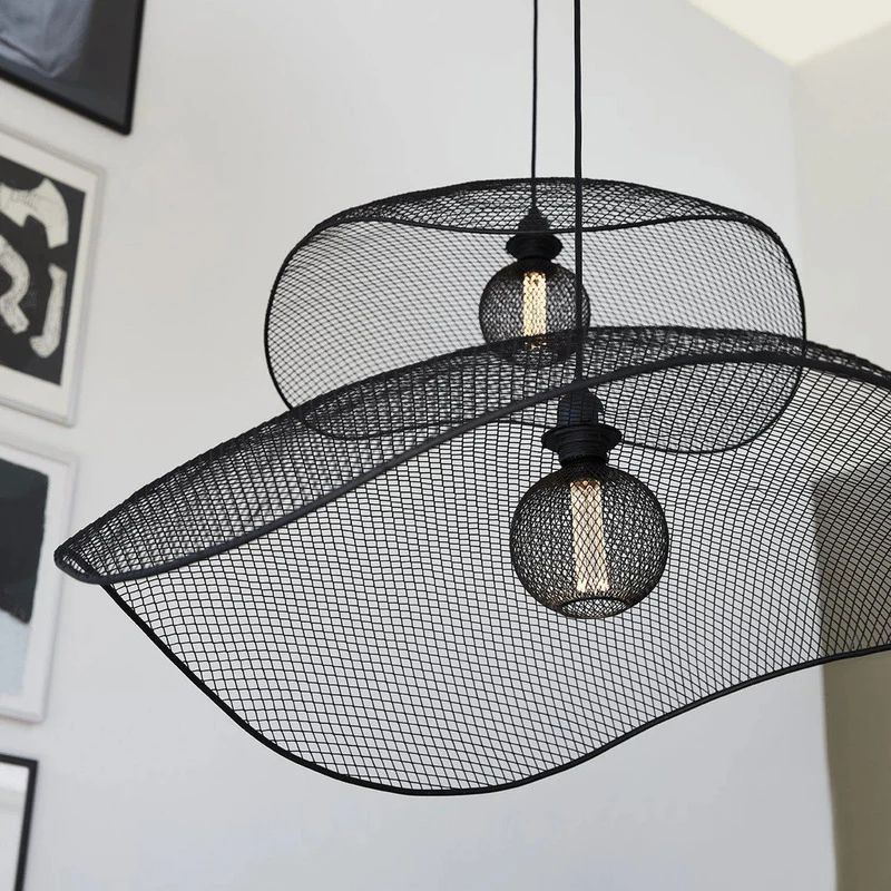 B-Ware PR Home Hängeleuchte Pendelleuchte Vivi Ø 79 cm schwarz Metall 1 x 40 W E27