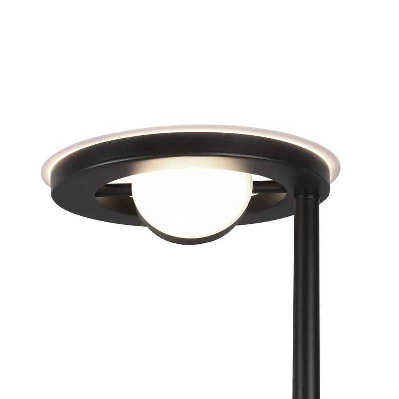 B-Ware Trio Lighting Deckenfluter Stehlampe LED Leselicht Barrie schwarz matt Metall