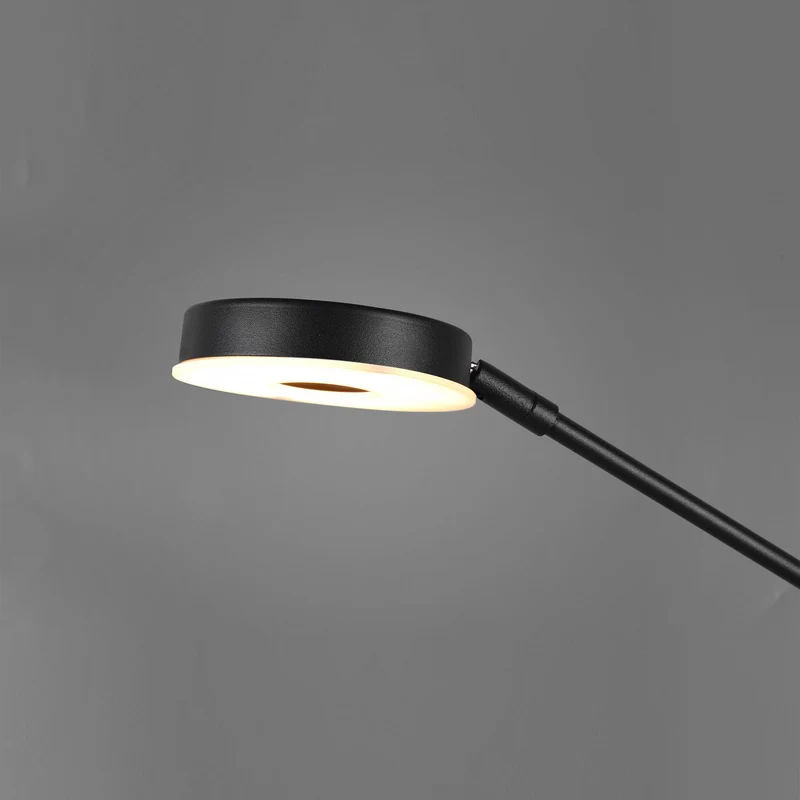 B-Ware Trio Lighting Deckenfluter Stehlampe LED Leselicht Barrie schwarz matt Metall