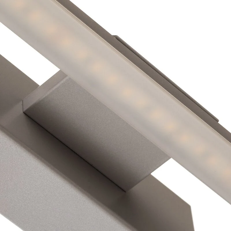 B-Ware Miroir Wandleuchte Wandlampe LED Aluminium Weiss gefrostet Aluminium Stahl Kunst