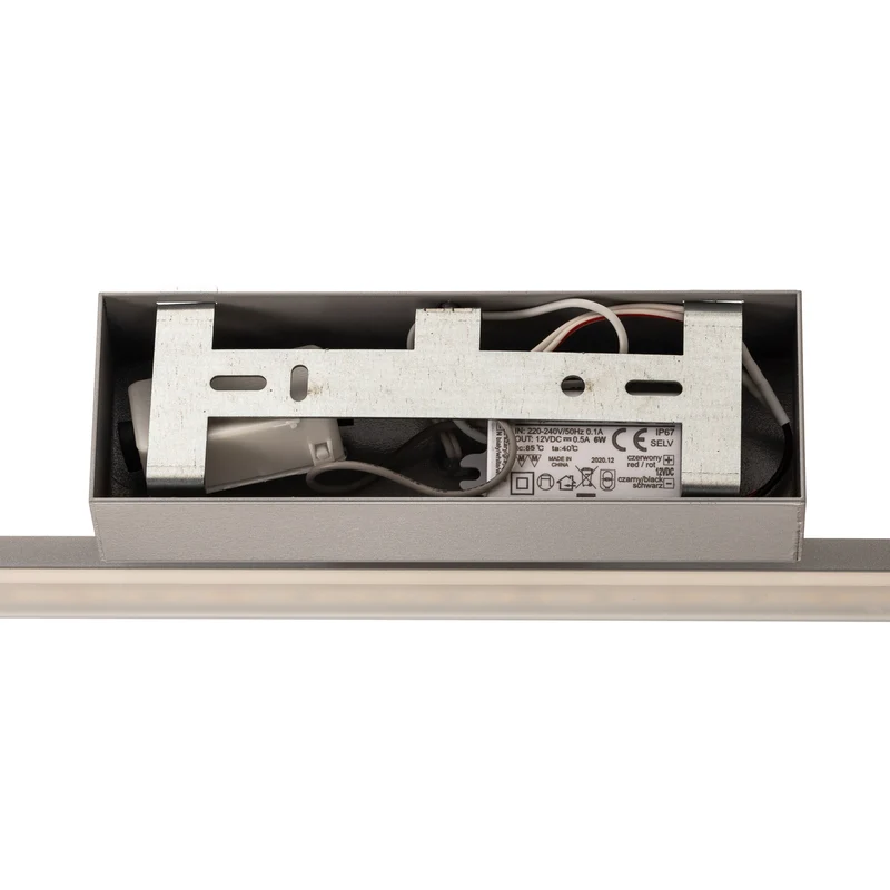 B-Ware Miroir Wandleuchte Wandlampe LED Aluminium Weiss gefrostet Aluminium Stahl Kunst