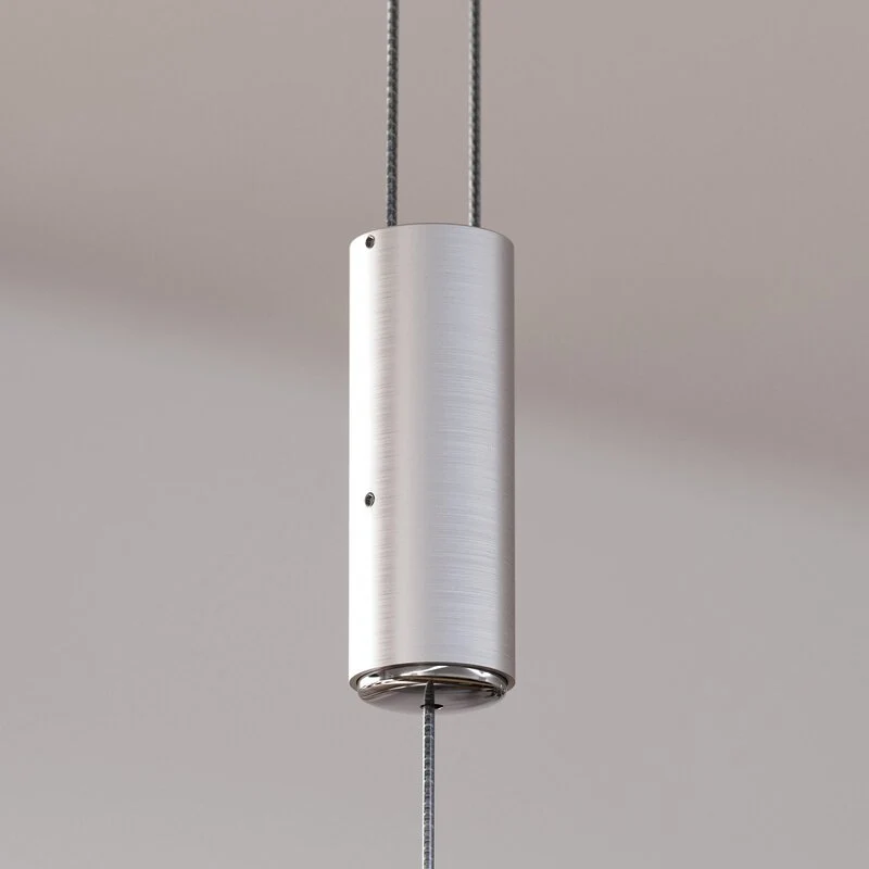 B-Ware Quitani Pendelleuchte Hängelampe LED Lampe Elna Eiche Nickel 118 cm
