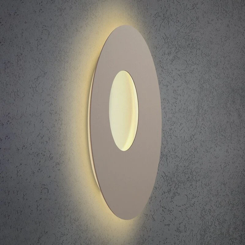 B-Ware Escale Wandleuchte Wandlampe LED Blade Open taupe Aluminium Design Wohnraum