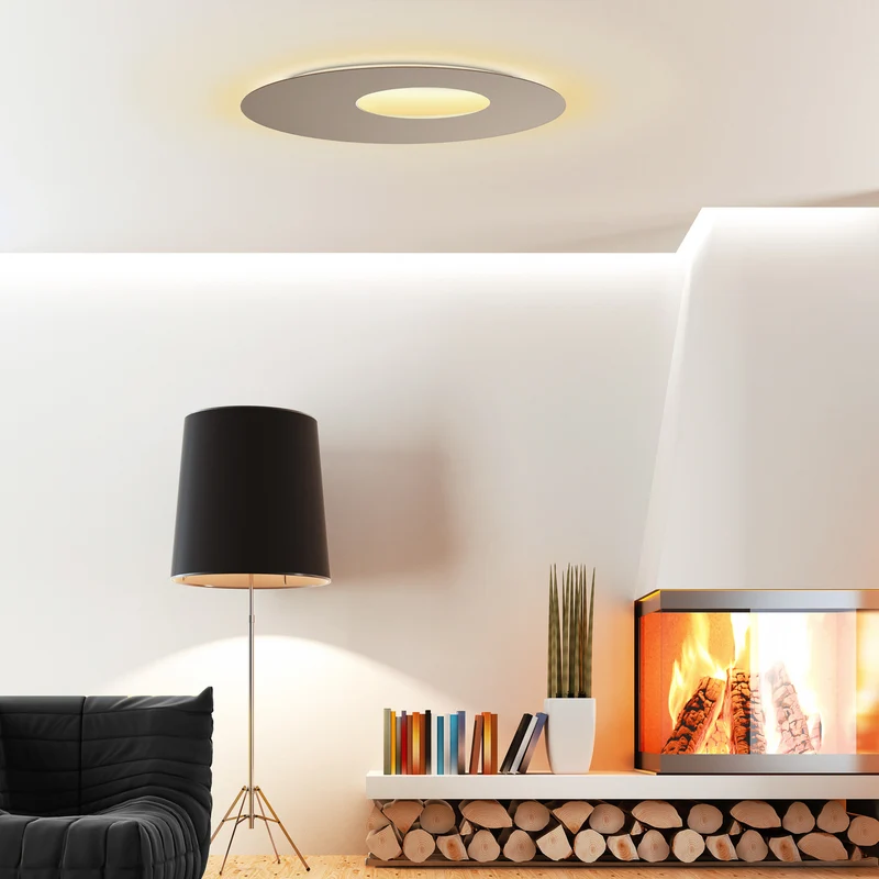 B-Ware Escale Wandleuchte Wandlampe LED Blade Open taupe Aluminium Design Wohnraum