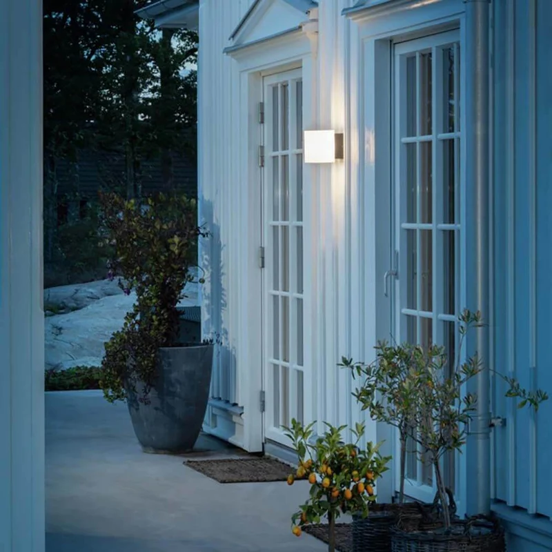 Foggia LED Außen Wandleuchte Glas