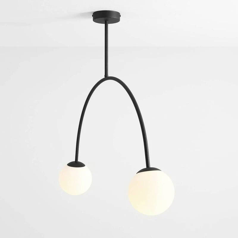 B-Ware ALDEX Deckenlampe Alison schwarz/weiß 2-flammig 84 cm Deckenleuchte Lampe Spot
