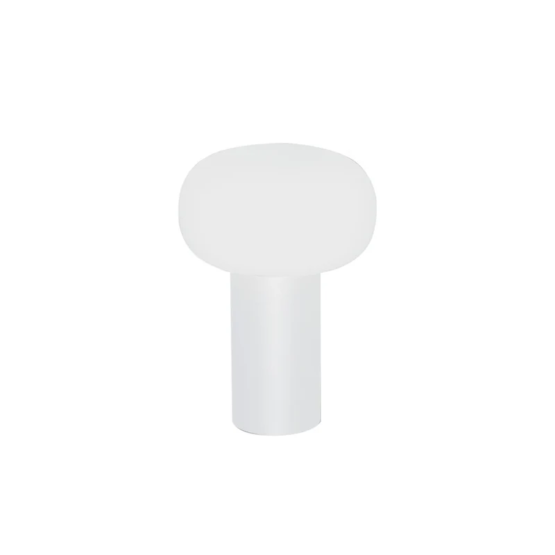 B-Ware Antibes LED Tischleuchte Terrassenleuchte Akku RGBW Glas Aluminium weiß IP54