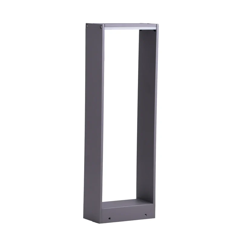 B-Ware Lindby Wegeleuchte Wegelampe LED Aluminium dunkelgrau Luitgard Außenlampe 60cm
