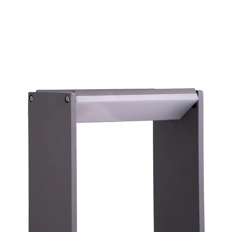 B-Ware Lindby Wegeleuchte Wegelampe LED Aluminium dunkelgrau Luitgard Außenlampe 60cm