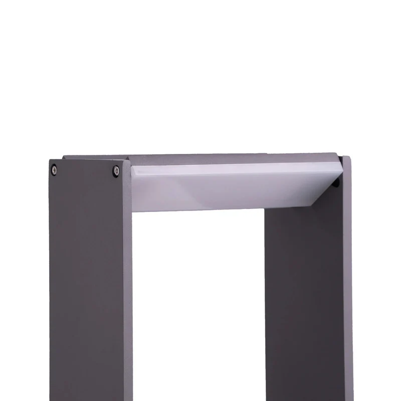 B-Ware Lindby Wegeleuchte Wegelampe LED Aluminium dunkelgrau Luitgard Außenlampe 60cm