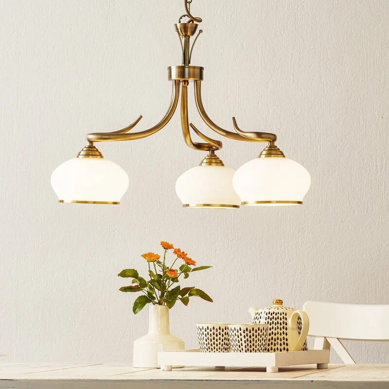 B-Ware Orion Hängeleuchte Elvira Deckenlampe Pendelleuchte Deko-Deckenlampe E27 3-flg