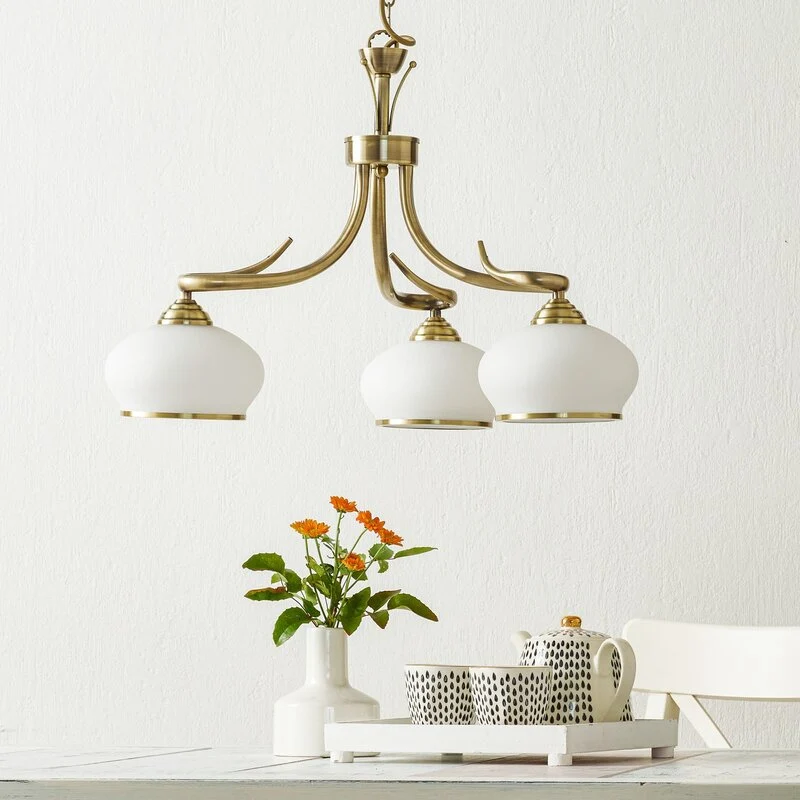 B-Ware Orion Hängeleuchte Elvira Deckenlampe Pendelleuchte Deko-Deckenlampe E27 3-flg