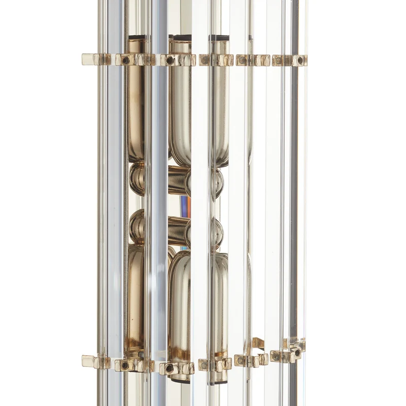 B-Ware Austrolux Wandleuchte Lampe Ontario gold transparent Glas 41 cm 24K vergoldet