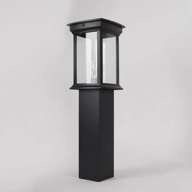B-Ware KS Verlichting Wegeleuchte Außenlampe Wegelicht Schwarz E27 Aluminium