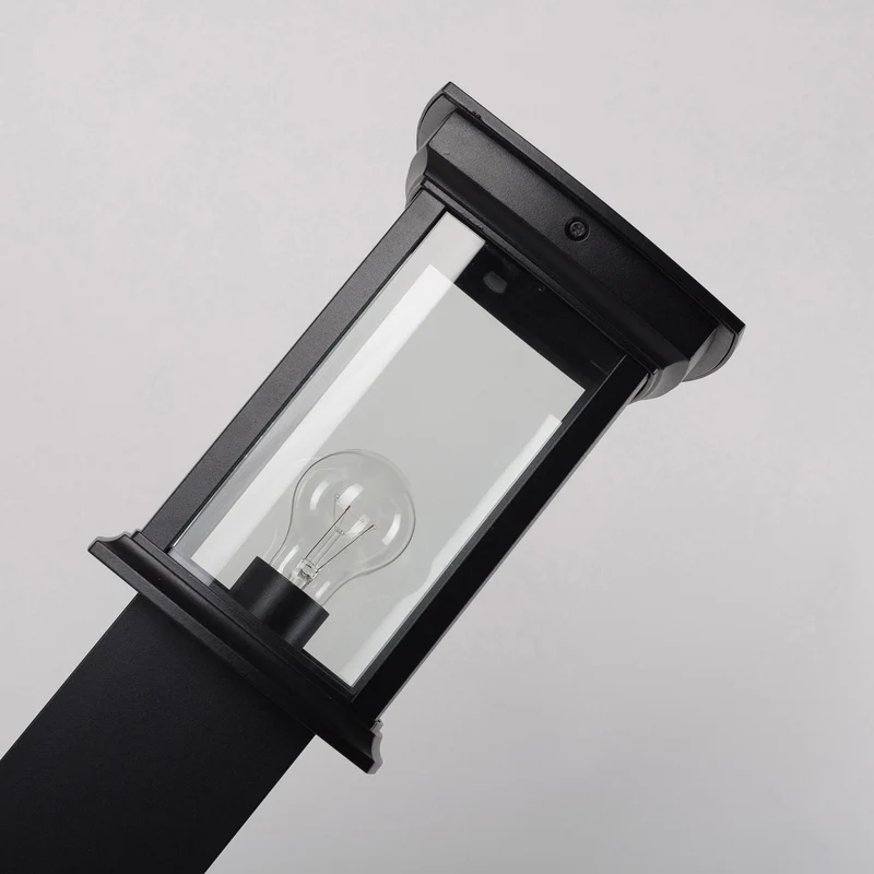 B-Ware KS Verlichting Wegeleuchte Außenlampe Wegelicht Schwarz E27 Aluminium