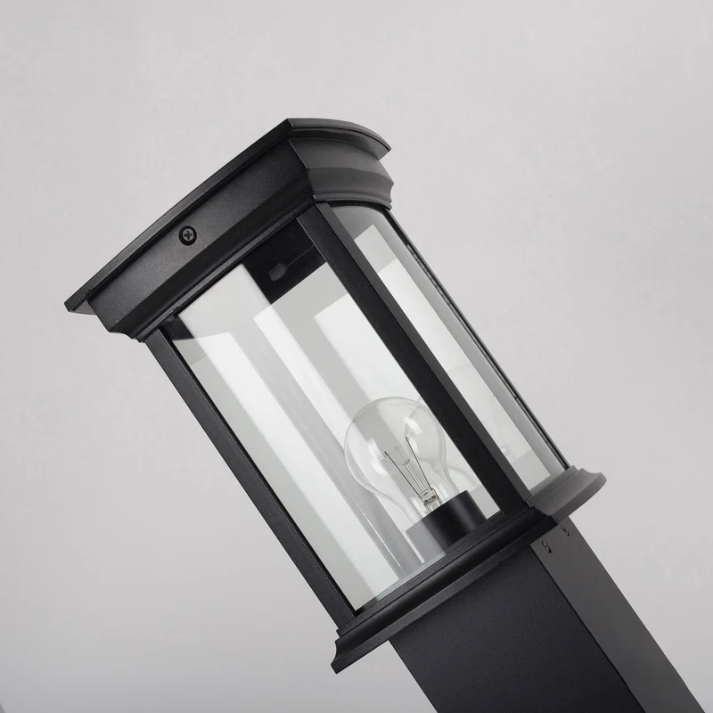 B-Ware KS Verlichting Wegeleuchte Außenlampe Wegelicht Schwarz E27 Aluminium