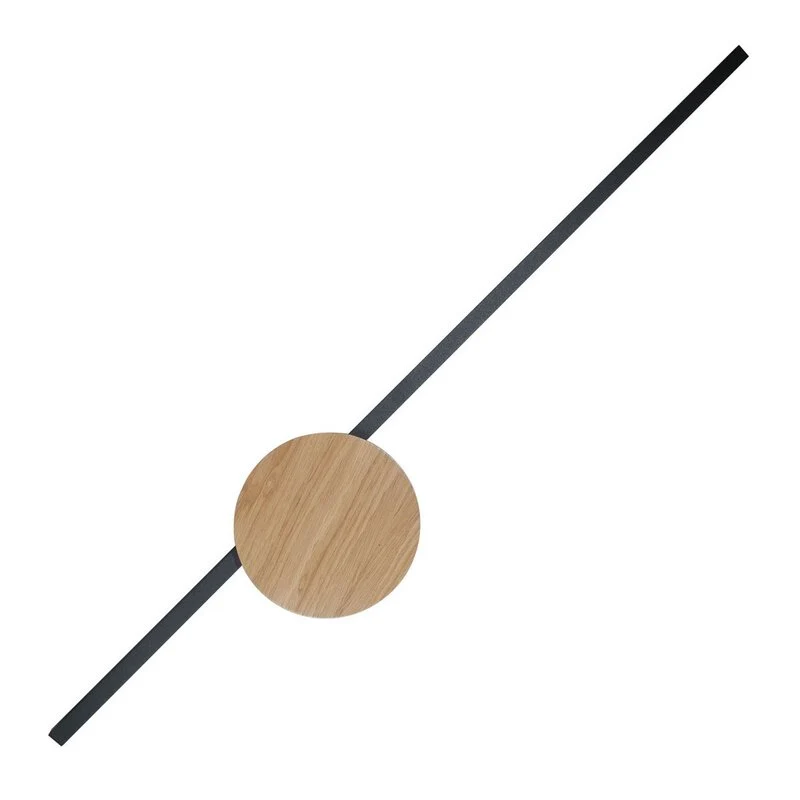 B-Ware TK Lighting LED Wandlampe Leuchte Java II schwarz eiche Metall Höhe 93 cm