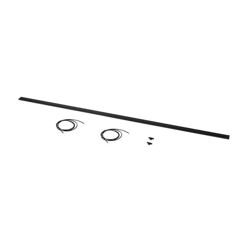2x B-Ware Lindby Stromschiene Lumaro schwarz matt LED Schienensystem 103cm Aluminium IP20
