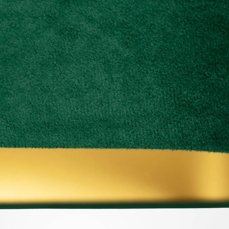 B-Ware Hängeleuchte Kwadro LED Pendelleuchte dimmbar grün gold 40x40cm Velourstoff