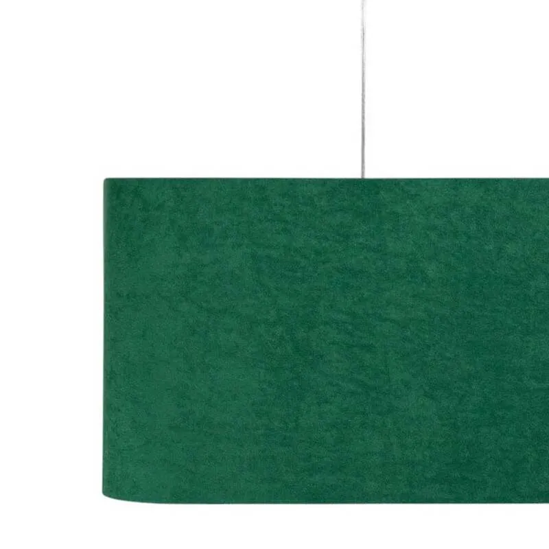 B-Ware Hängeleuchte Kwadro LED Pendelleuchte dimmbar grün gold 40x40cm Velourstoff