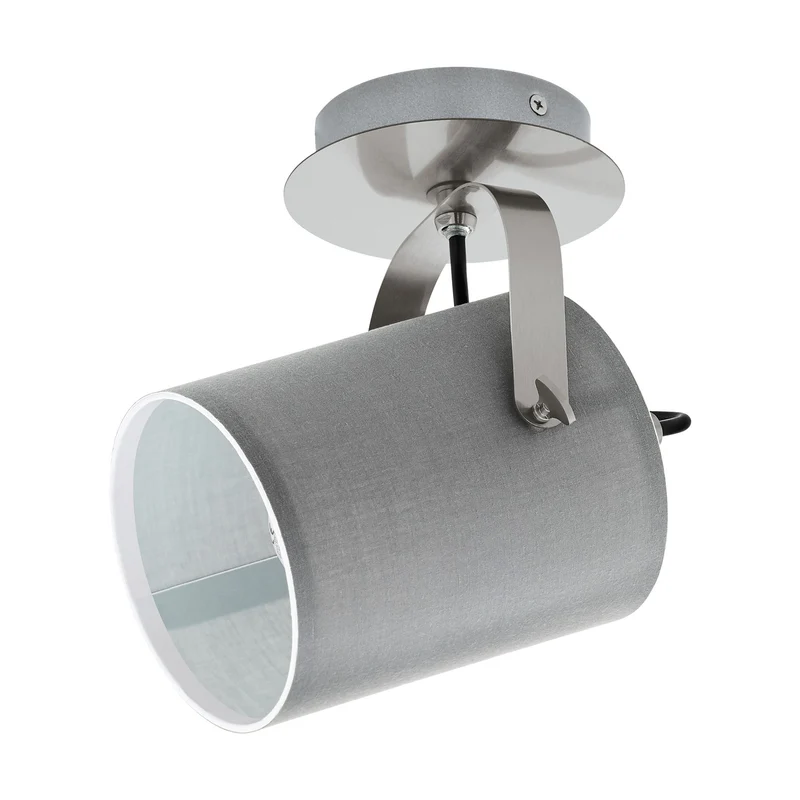 B-Ware Eglo Deckenlampe Villabate LED Lampe Leuchte dimmbar grau nickel Ø12cm 1xE27 10W