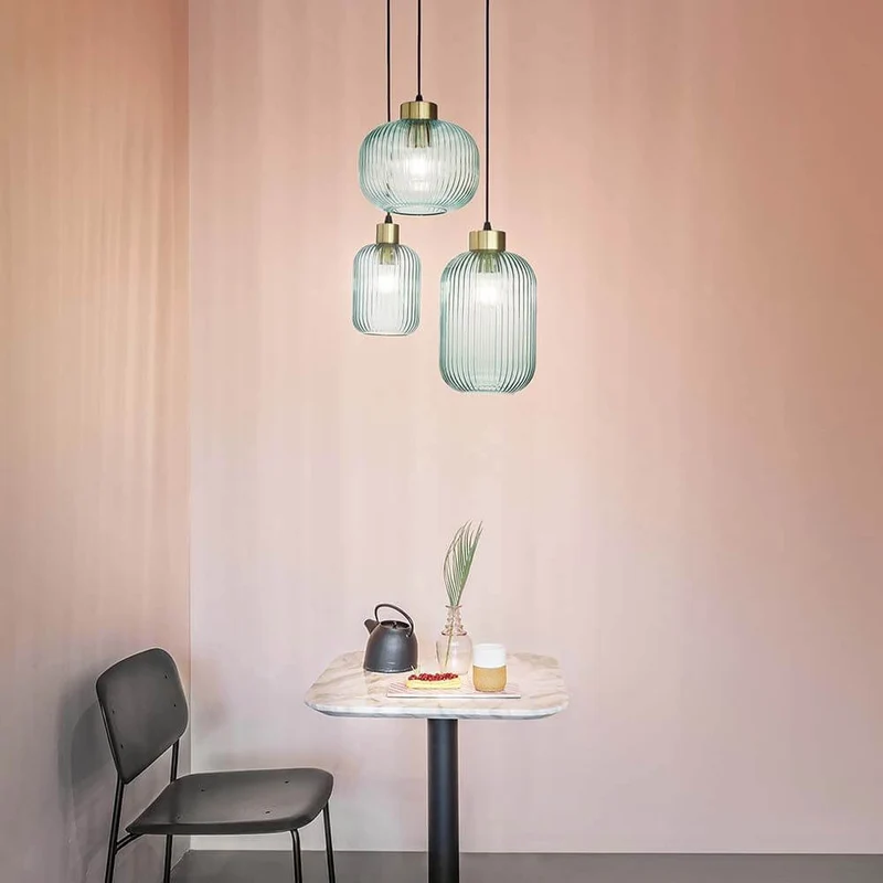 Mint Glas-Pendellampe Ø 24cm