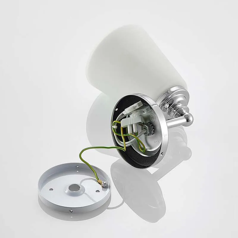 B-Ware Arcchio Wandleuchte Mahdi LED Wandlampe dimmbar chrom IP44 11cm Badezimmerlampe