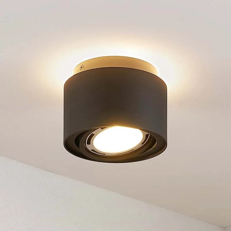 B-Ware Arcchio Deckenlampe Walisa LED dimmbar Lampe Leuchte schwarz Ø15cm Metall Licht