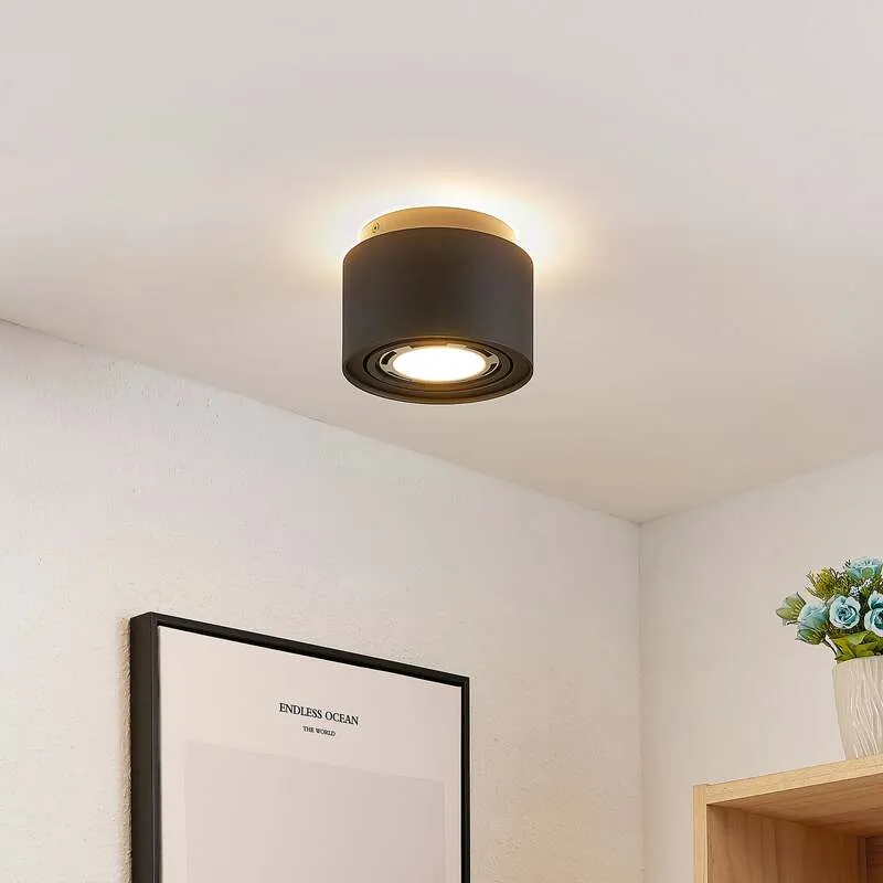 B-Ware Arcchio Deckenlampe Walisa LED dimmbar Lampe Leuchte schwarz Ø15cm Metall Licht