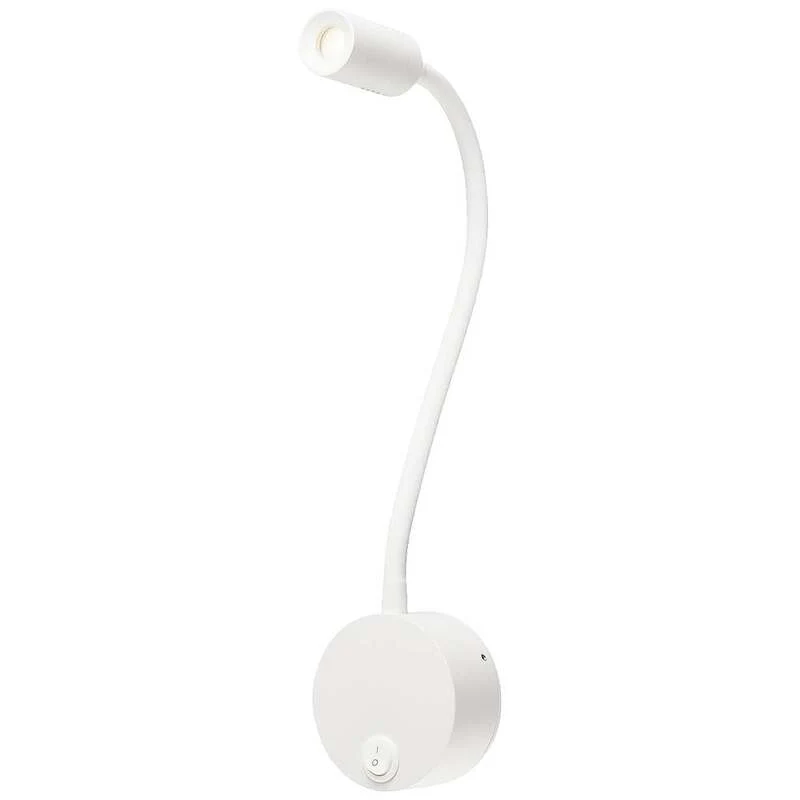 B-Ware SLV Klemmleuchte Leuchte LED Flexlampe fest eingebaut weiss Aluminium 1x1.9W