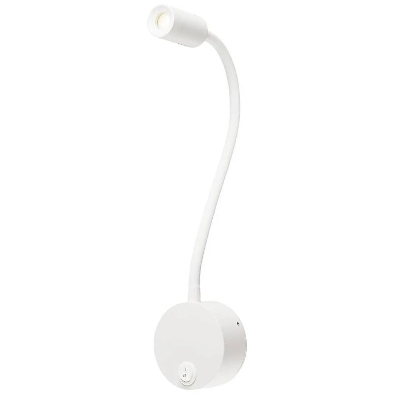 B-Ware SLV Klemmleuchte Leuchte LED Flexlampe fest eingebaut weiss Aluminium 1x1.9W