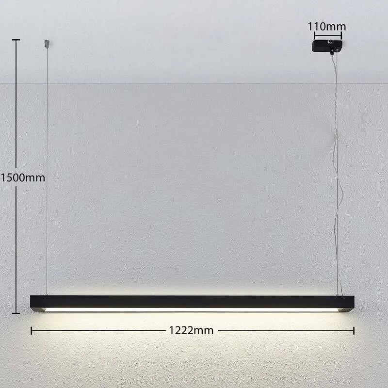 B-Ware Arcchio Pendelleuchte Hängeleuchte Cuna LED Lampe schwarz 122cm Metall 3200Lumen