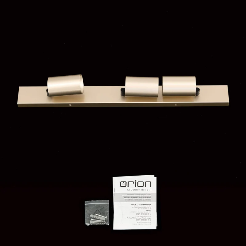 B-Ware Orion Strahler Sean Deckenleuchte Lampe 3-flg goldfarben Metall schwenkbar