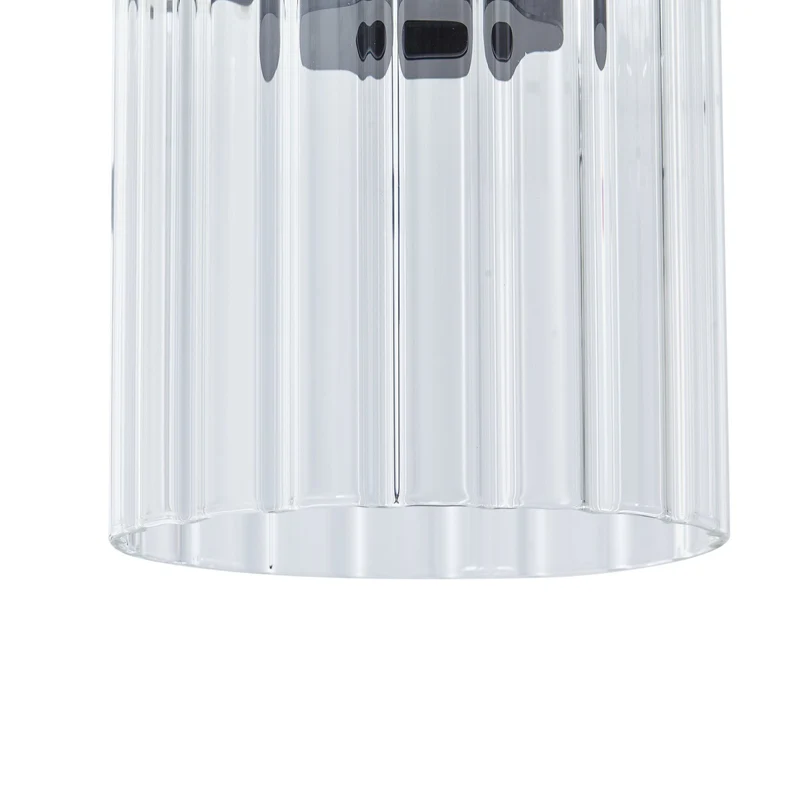 B-Ware Lucande Hängeleuchte Pendelleuchte Eirian Glas 3-flammig schwarz 90 cm Lampe