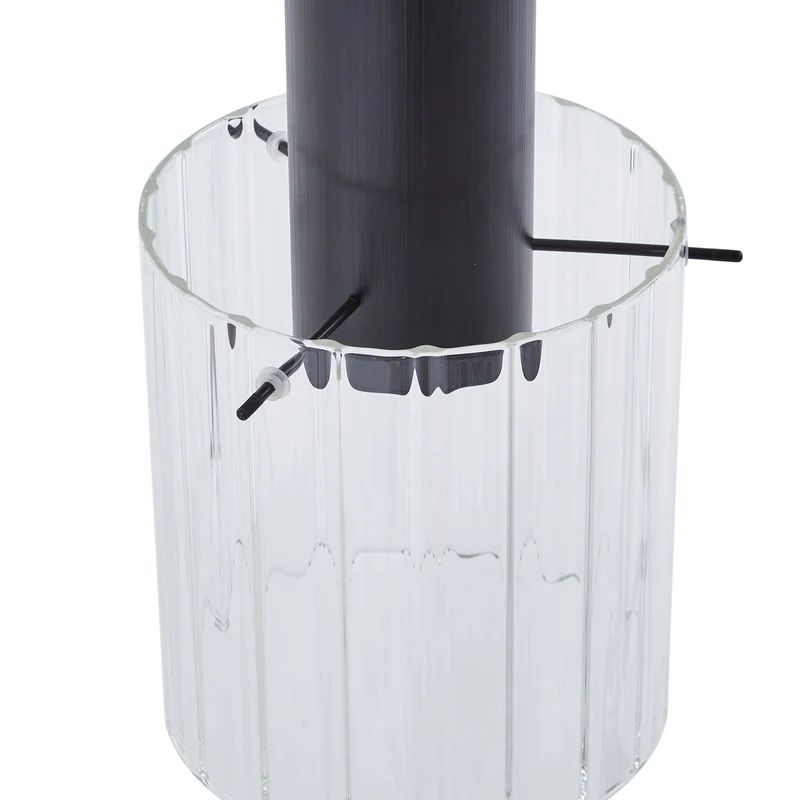 B-Ware Lucande Hängeleuchte Pendelleuchte Eirian Glas 3-flammig schwarz 90 cm Lampe