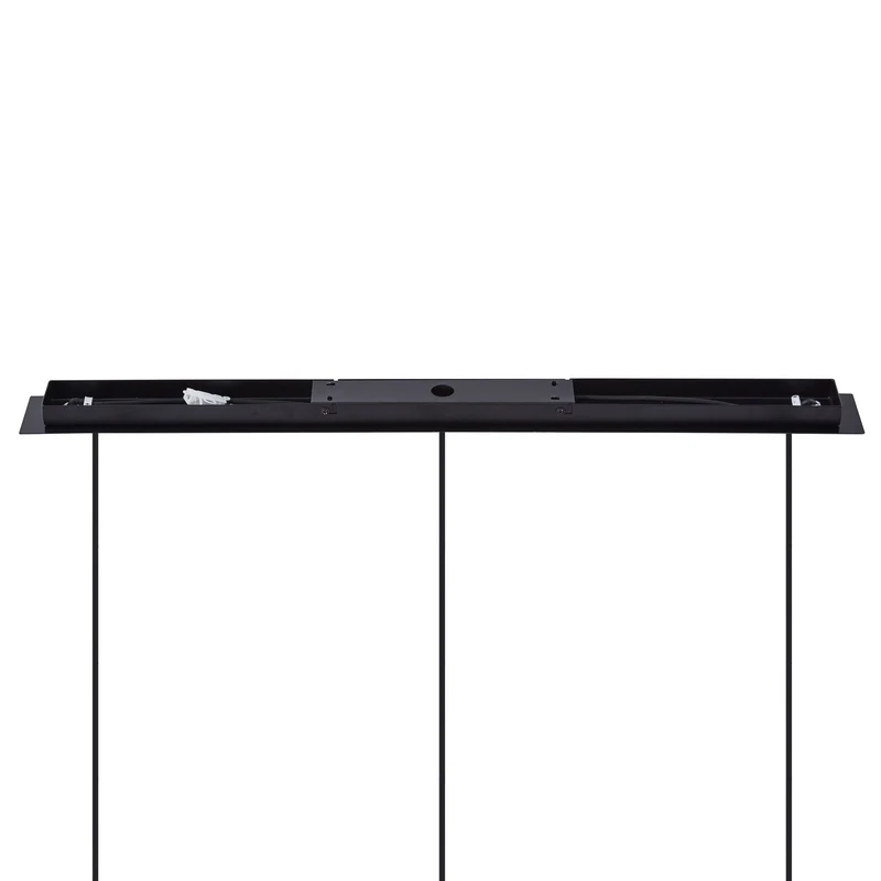 B-Ware Lucande Hängeleuchte Pendelleuchte Eirian Glas 3-flammig schwarz 90 cm Lampe