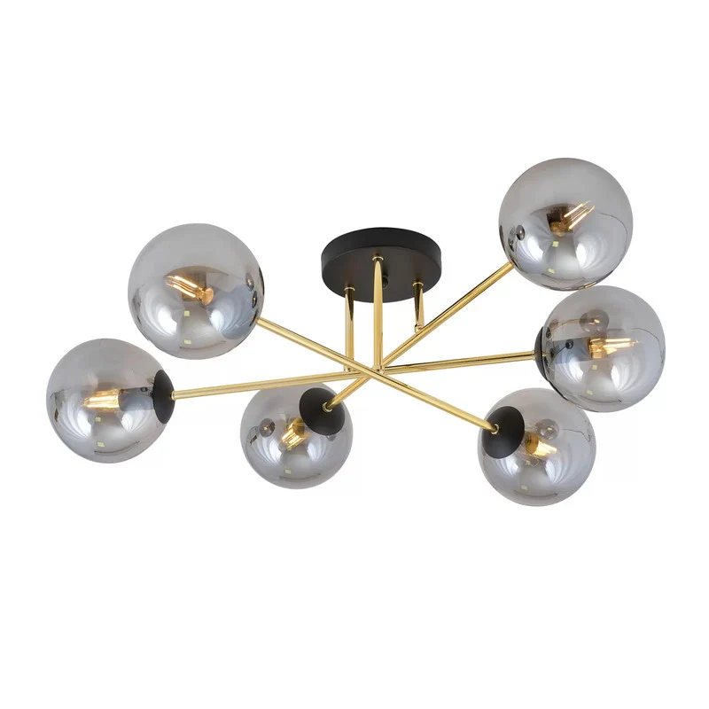 B-Ware Euluna Deckenleuchte Glassy schwarz/opal Deckenlampe Lampe Licht Leuchte Spot