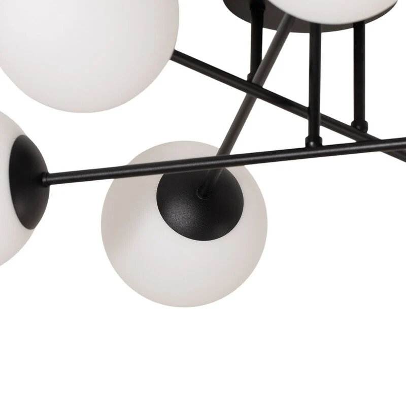 B-Ware Euluna Deckenleuchte Glassy schwarz/opal Deckenlampe Lampe Licht Leuchte Spot