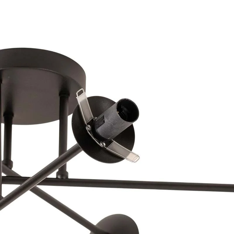 B-Ware Euluna Deckenleuchte Glassy schwarz/opal Deckenlampe Lampe Licht Leuchte Spot