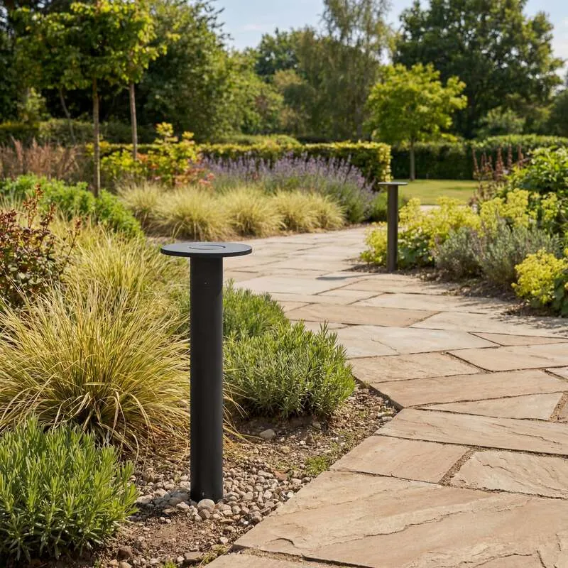 B-Ware Arcchio Wegeleuchte Gartenleuchte Tovio LED Pollerleuchte anthrazit 65cm hoch