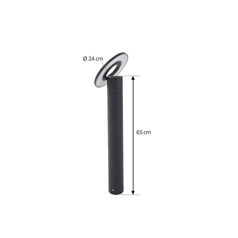 B-Ware Arcchio Wegeleuchte Gartenleuchte Tovio LED Pollerleuchte anthrazit 65cm hoch