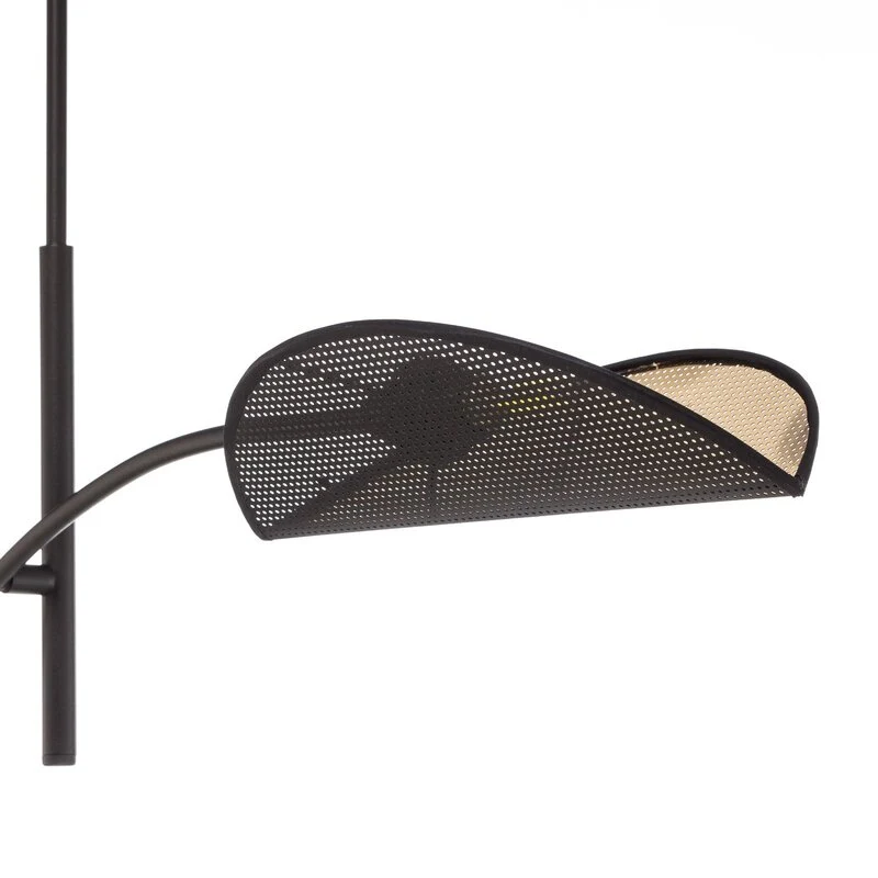 B-Ware emibig Deckenlampe Lotus LED Hängelampe Leuchte dimmbar schwarz/gold 2-flammig