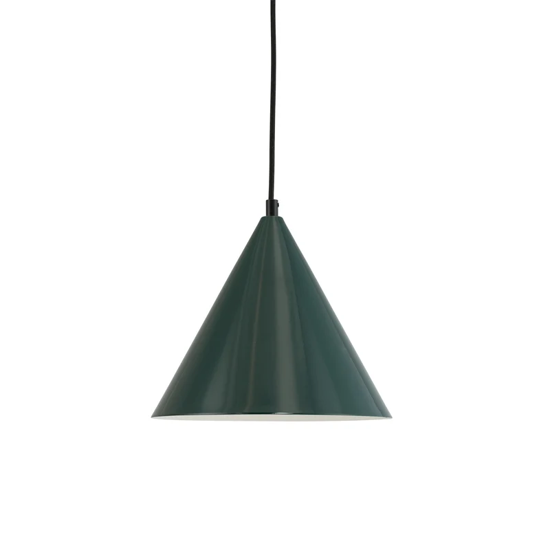 B-Ware Dyberg Larsen Pendellampe Ron LED Hängelampe dimmbar dunkelgrün Metall 21cm