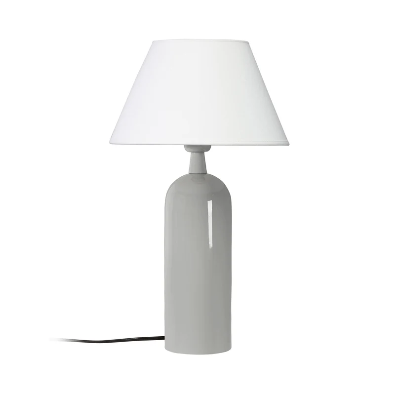 B-Ware PR Home Tischleuchte grau/weiß Designer Lampe Tischlampe Leuchte 46cm E27 40W
