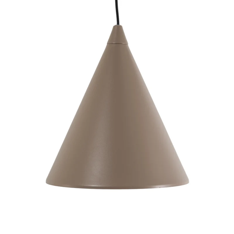 B-Ware Hängeleuchte Pendelleuchte Lampe beige Metall Kegel E27 24cm Form